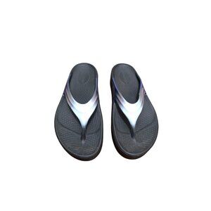 Oofos Women's Original Black Gradient Recovery Sandals Size 10